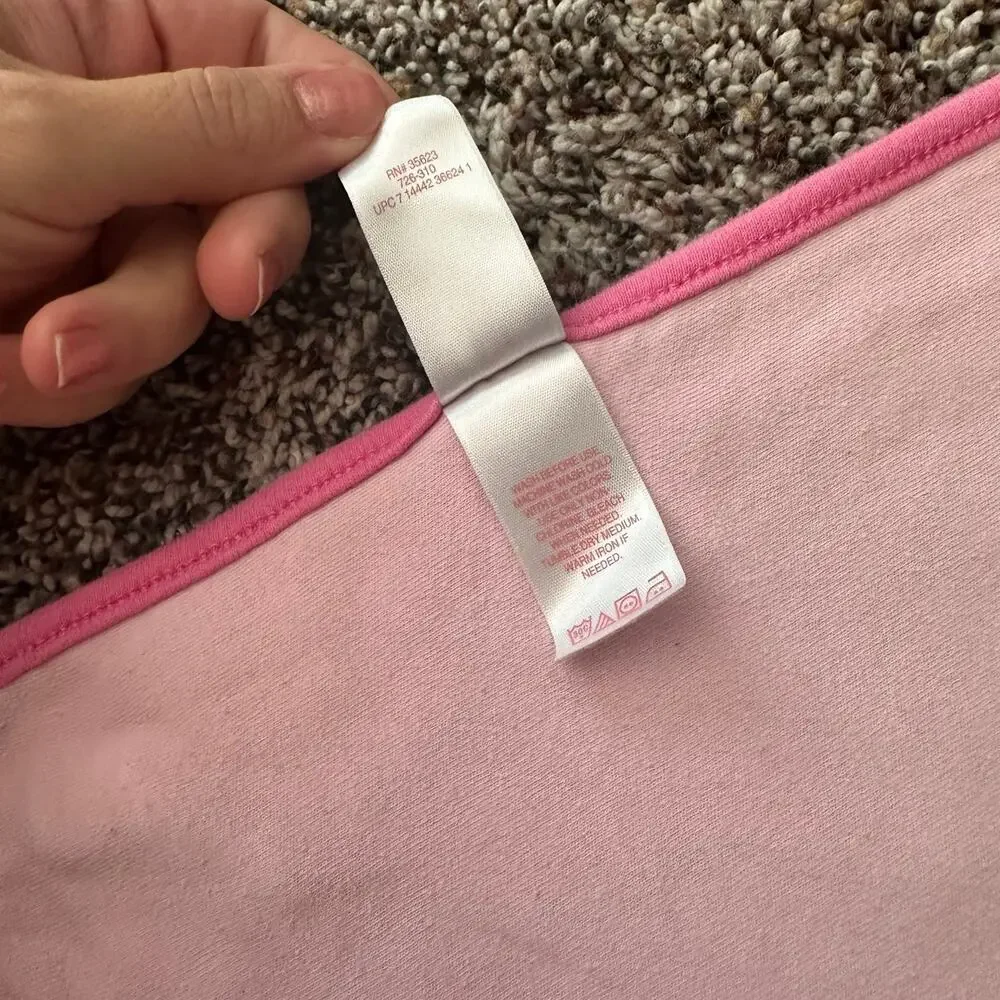 CARTER'S - Child of Mine Baby Blanket pink Green monkey
